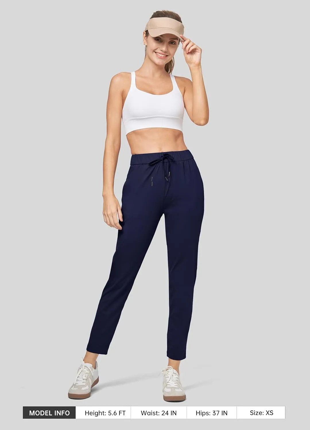 Willit Women's Golf Travel Pants Lounge Sweatpants 7/8 Athletic Pants Quick Dry On The Fly Pants