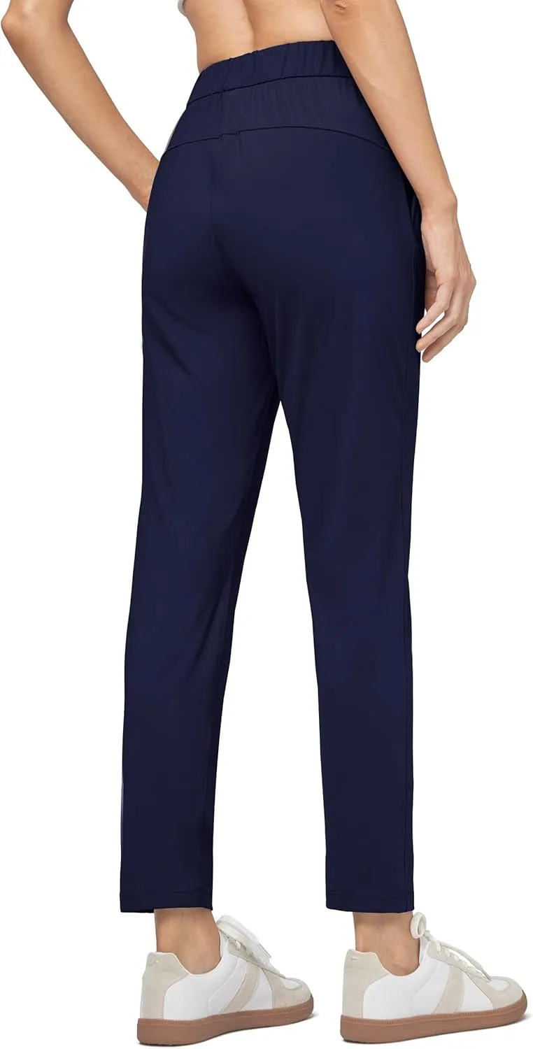 Willit Women's Golf Travel Pants Lounge Sweatpants 7/8 Athletic Pants Quick Dry On The Fly Pants