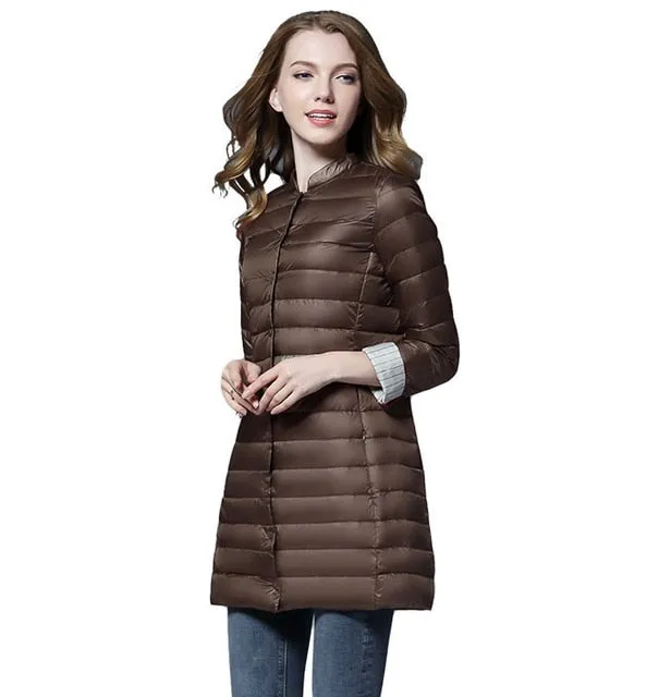 Winter/Spring Coat Woman Spring Padded Warm Coat Ultra Light Duck Down Jacket