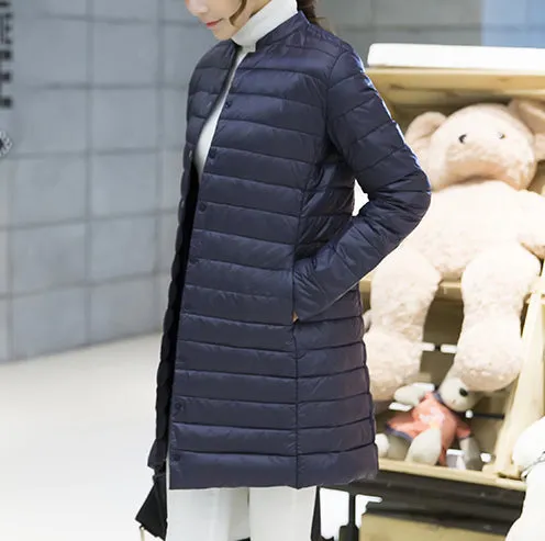 Winter/Spring Coat Woman Spring Padded Warm Coat Ultra Light Duck Down Jacket