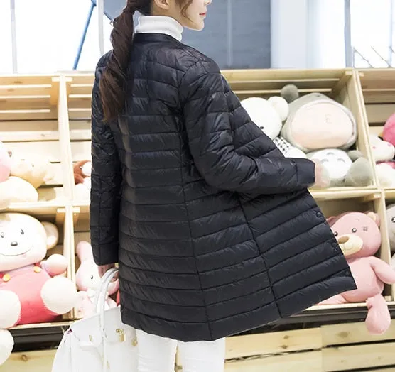 Winter/Spring Coat Woman Spring Padded Warm Coat Ultra Light Duck Down Jacket