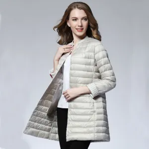 Winter/Spring Coat Woman Spring Padded Warm Coat Ultra Light Duck Down Jacket