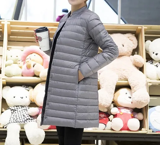 Winter/Spring Coat Woman Spring Padded Warm Coat Ultra Light Duck Down Jacket