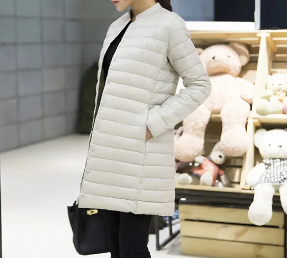 Winter/Spring Coat Woman Spring Padded Warm Coat Ultra Light Duck Down Jacket