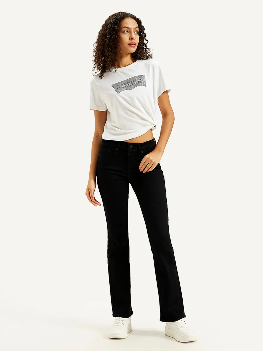 Women's 315 Black Bootcut Fit High Rise Jeans