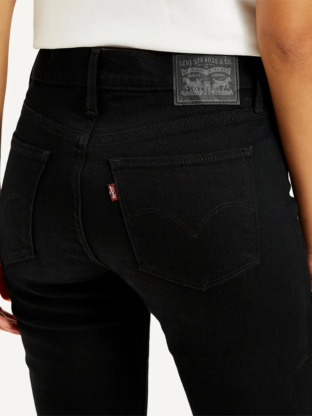 Women's 315 Black Bootcut Fit High Rise Jeans