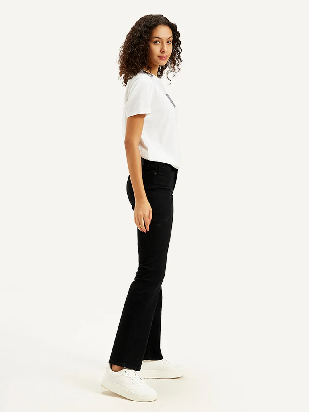 Women's 315 Black Bootcut Fit High Rise Jeans