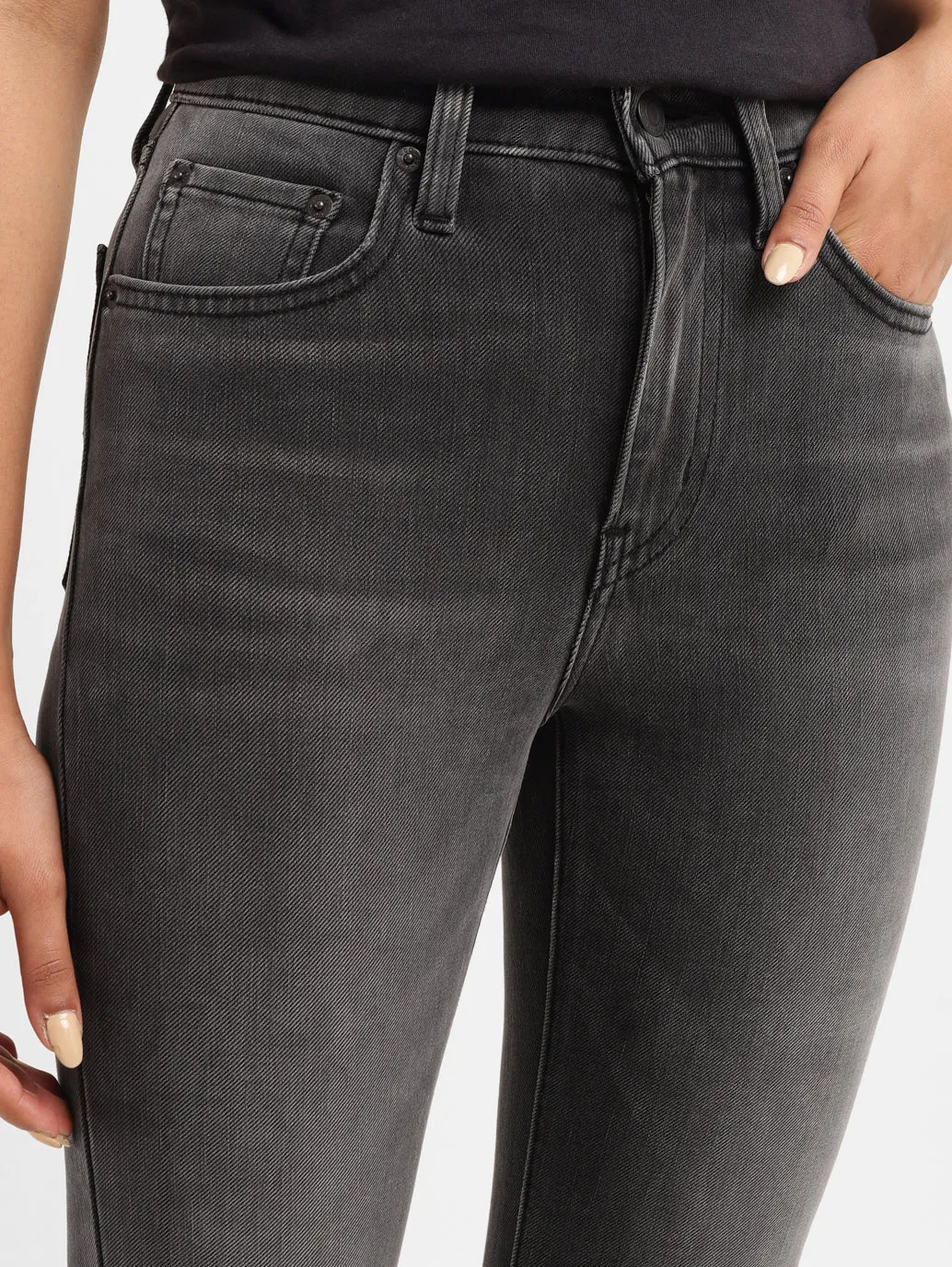 Women's 725 Grey Bootcut Fit High Rise Jeans