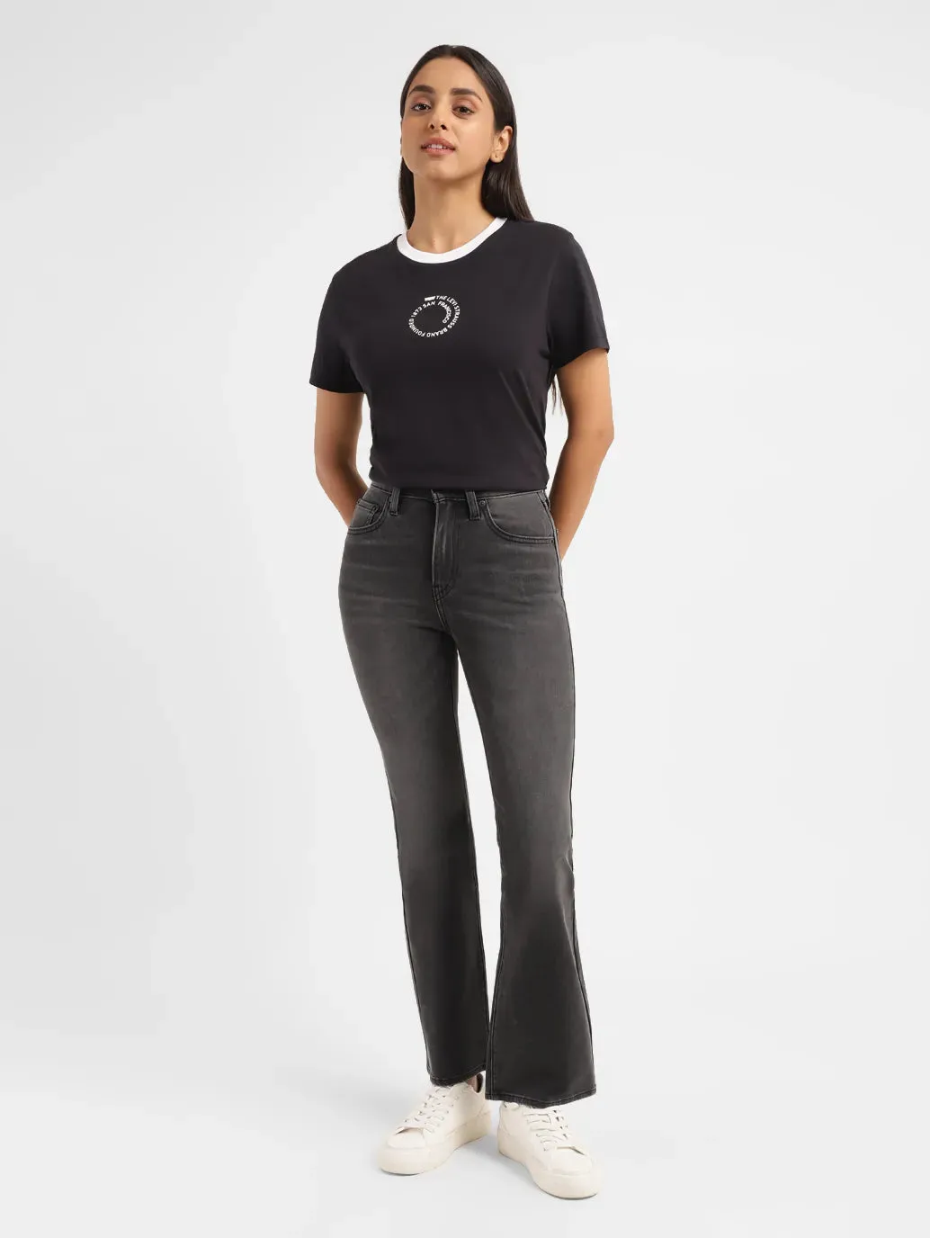Women's 725 Grey Bootcut Fit High Rise Jeans