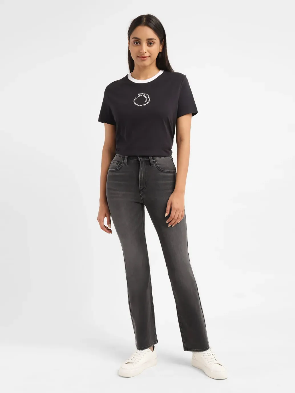 Women's 725 Grey Bootcut Fit High Rise Jeans