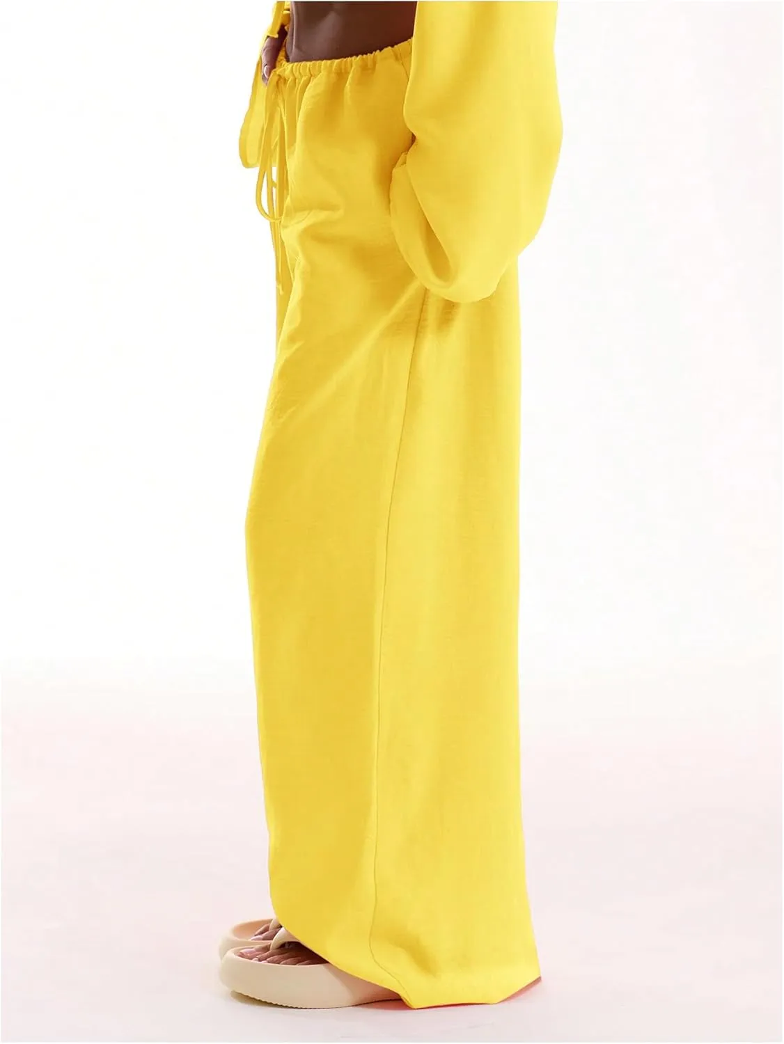 Womens Linen Pants Wide Leg Loose Cotton Swimsuit Coverups Summer Pants Beach Vacation Outfits