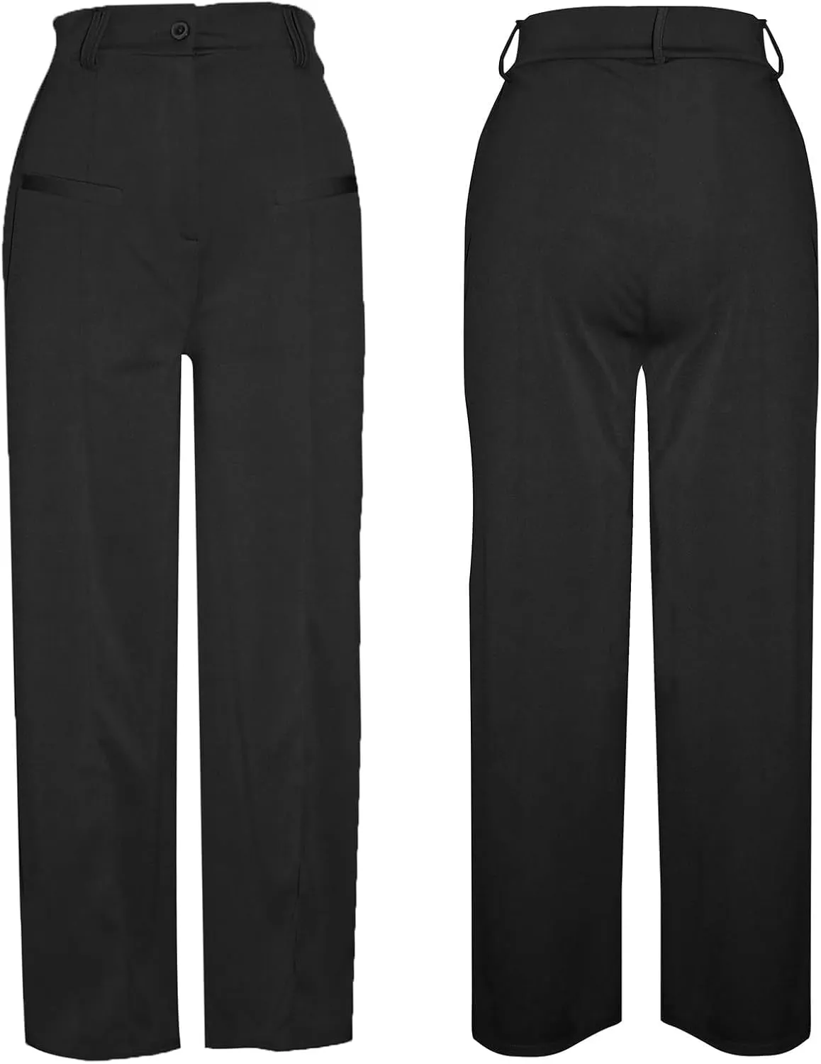 YOOTIKO Womens Wide Leg Dress Pants High Waisted Straight Leg Slacks Business Casual Work Trousers